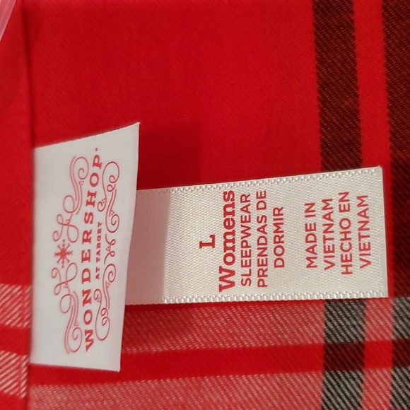 Wondershop Women's Notch Collar Plaid Flannel 2pc Pajama Set - Picture 5 of 15